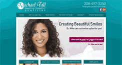 Desktop Screenshot of michaeltalldentistry.com